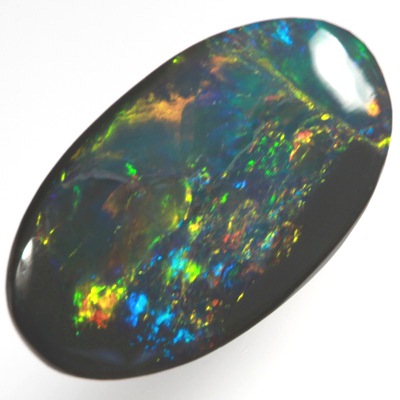 SOLID BLACK OPAL Top quality, bright golden multicolour SEE VIDEO  